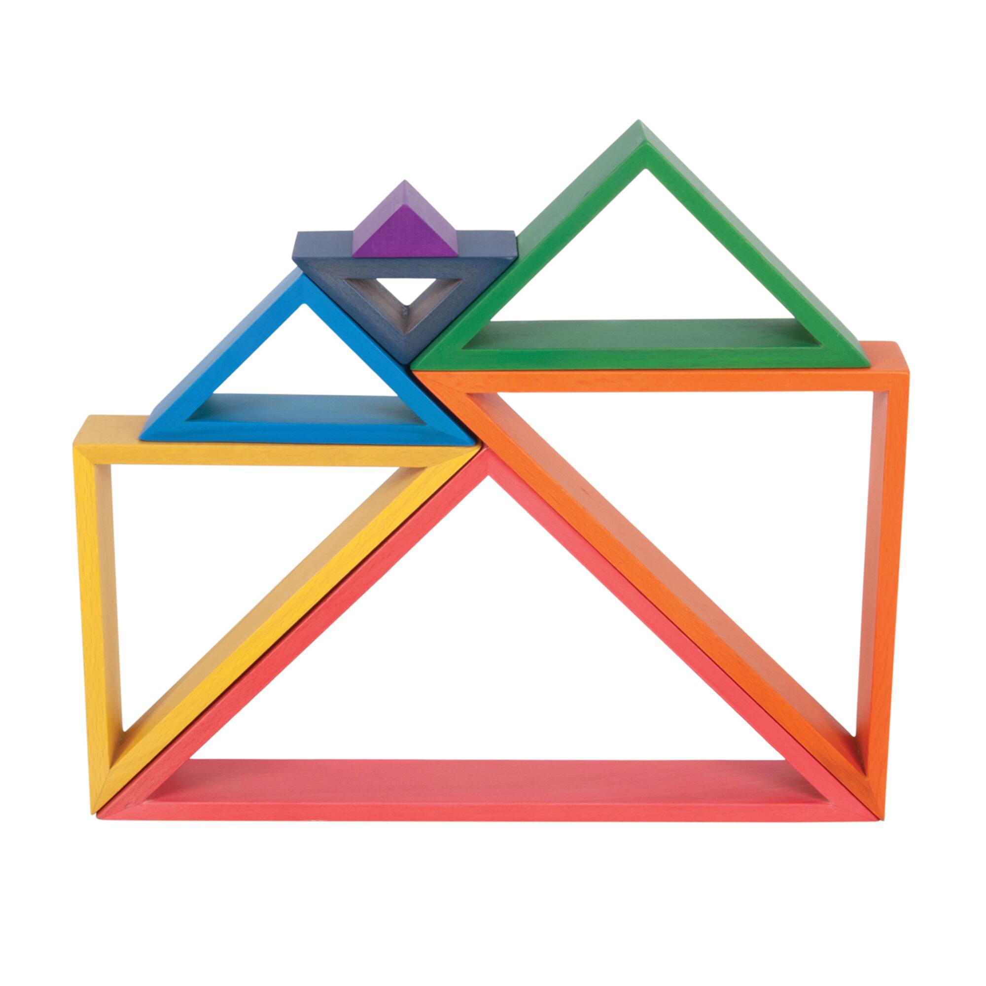 TickiT® Wooden Rainbow Architect Triangles